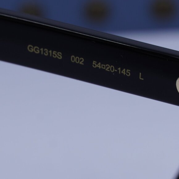 Gucci GG1315S 002 Cat Eye Sunglasses - Black/Grey Polarized - Picture 7 of 11